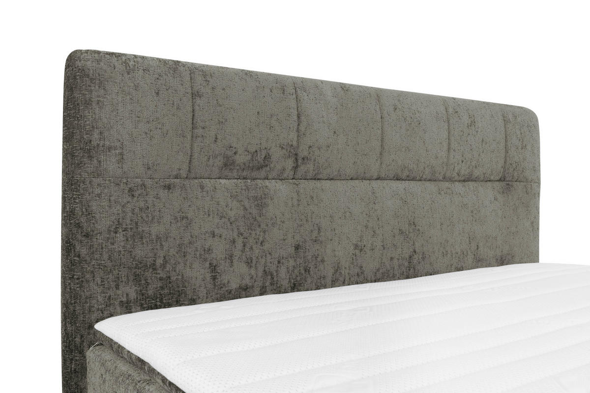 BOXSPRINGBETT 180/200 cm  in Grau  - Schwarz/Grau, Design, Textil/Metall (180/200cm) - Esposa