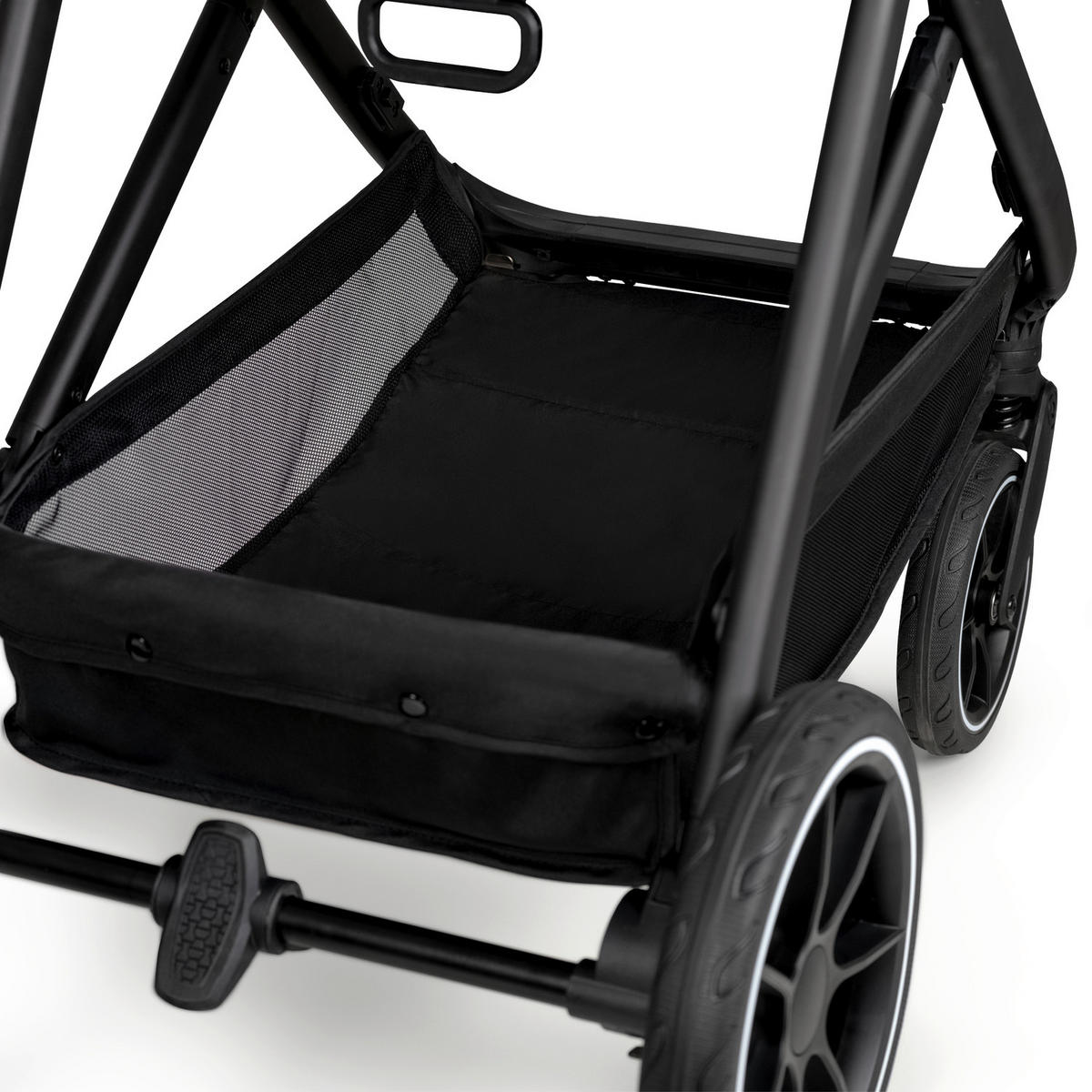 GESCHWISTERWAGEN Grow N Care  - Dunkelgrau/Schwarz, Basics, Textil/Metall (109/60/107-115cm) - Hauck