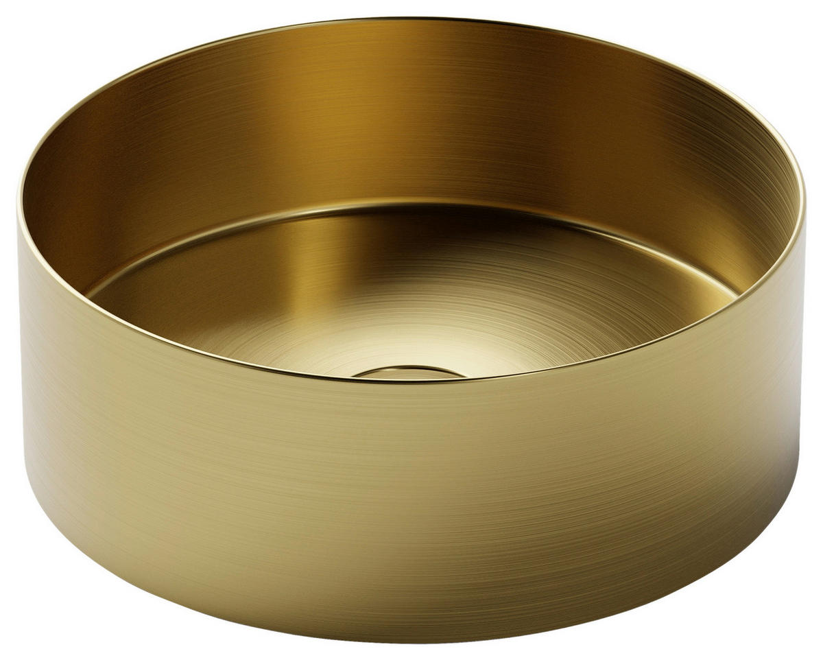 WASCHBECKEN 30/11/30 cm  - Goldfarben, MODERN, Metall (30/11/30cm)