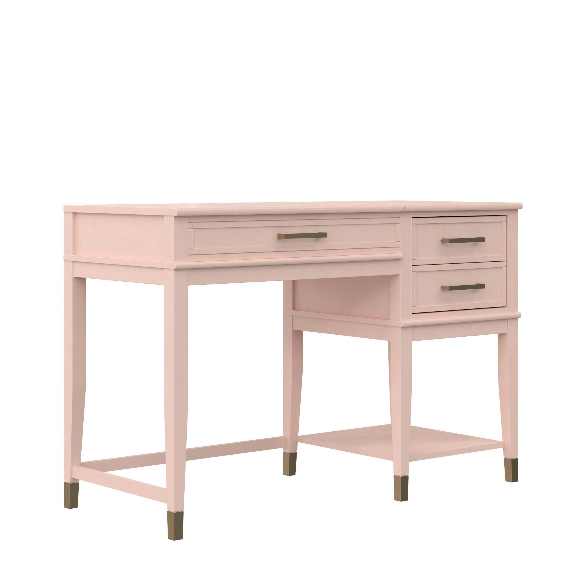SCHREIBTISCH 115/77/49 cm  in Rosa  - Goldfarben/Rosa, Design, Holzwerkstoff/Metall (115/77/49cm) - MID.YOU