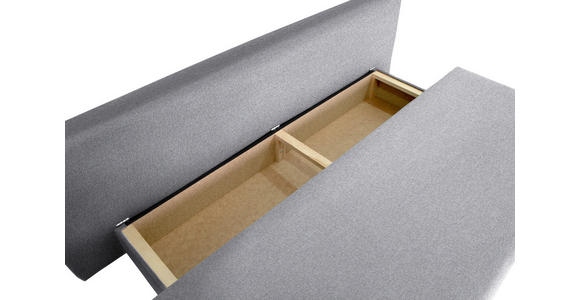 SCHLAFSOFA Taras  mit Stoffauswahl Webstoff Hellgrau  - Hellgrau/Schwarz, Design, Kunststoff/Textil (197/77/81cm) - Xora