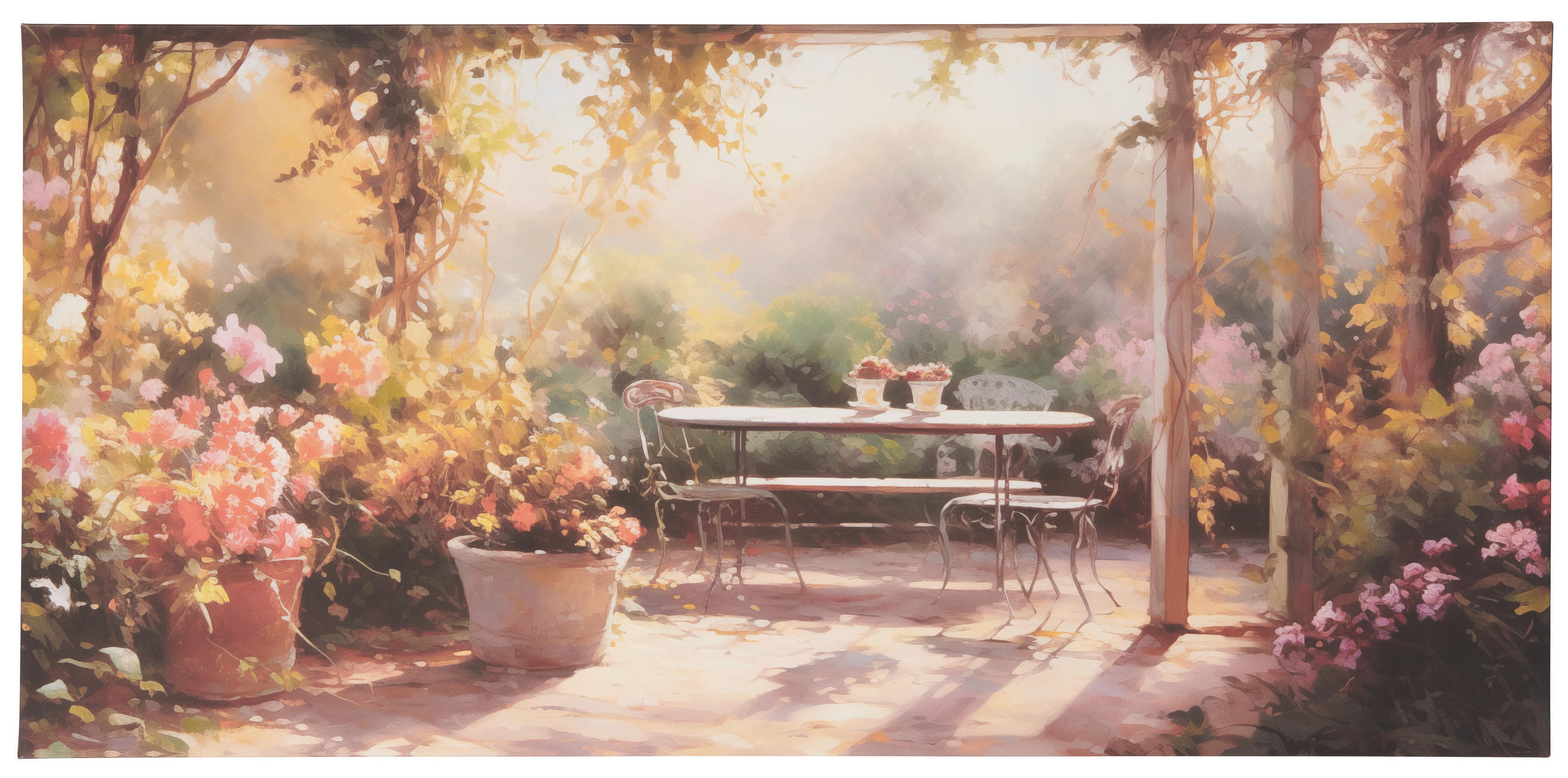 MALBA NA PLÁTNĚ, krajina a příroda, 115/55 cm  - vícebarevná, Basics, dřevo/papír (115/55cm)