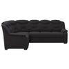 ECKSOFA in Chenille Schwarz  - Schwarz, Basics, Kunststoff/Textil (211/263cm) - MID.YOU