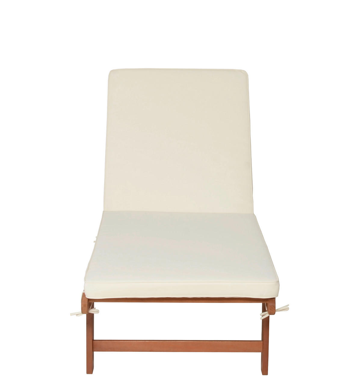 SONNENLIEGE 64/89/83 cm Eukalyptusholz  - Beige/Braun, Basics, Holz/Textil (64/89/83cm) - Gardenson