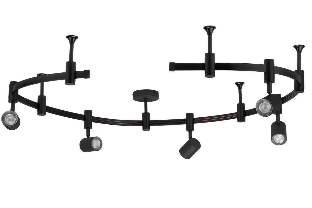 SCHIENENSYSTEM - Schwarz, Trend, Kunststoff/Metall (240cm) - Novel