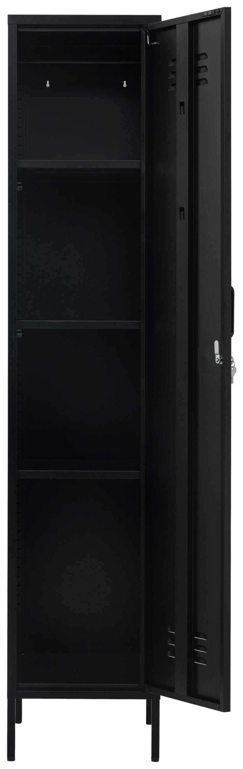HIGHBOARD  in 30/185/46 cm  - Schwarz, Design, Metall (30/185/46cm) - MID.YOU