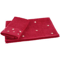 GÄSTETUCH Rot, Goldfarben 2-teilig 30/50 cm  - Rot/Goldfarben, Konventionell, Textil (30/50cm) - X-Mas