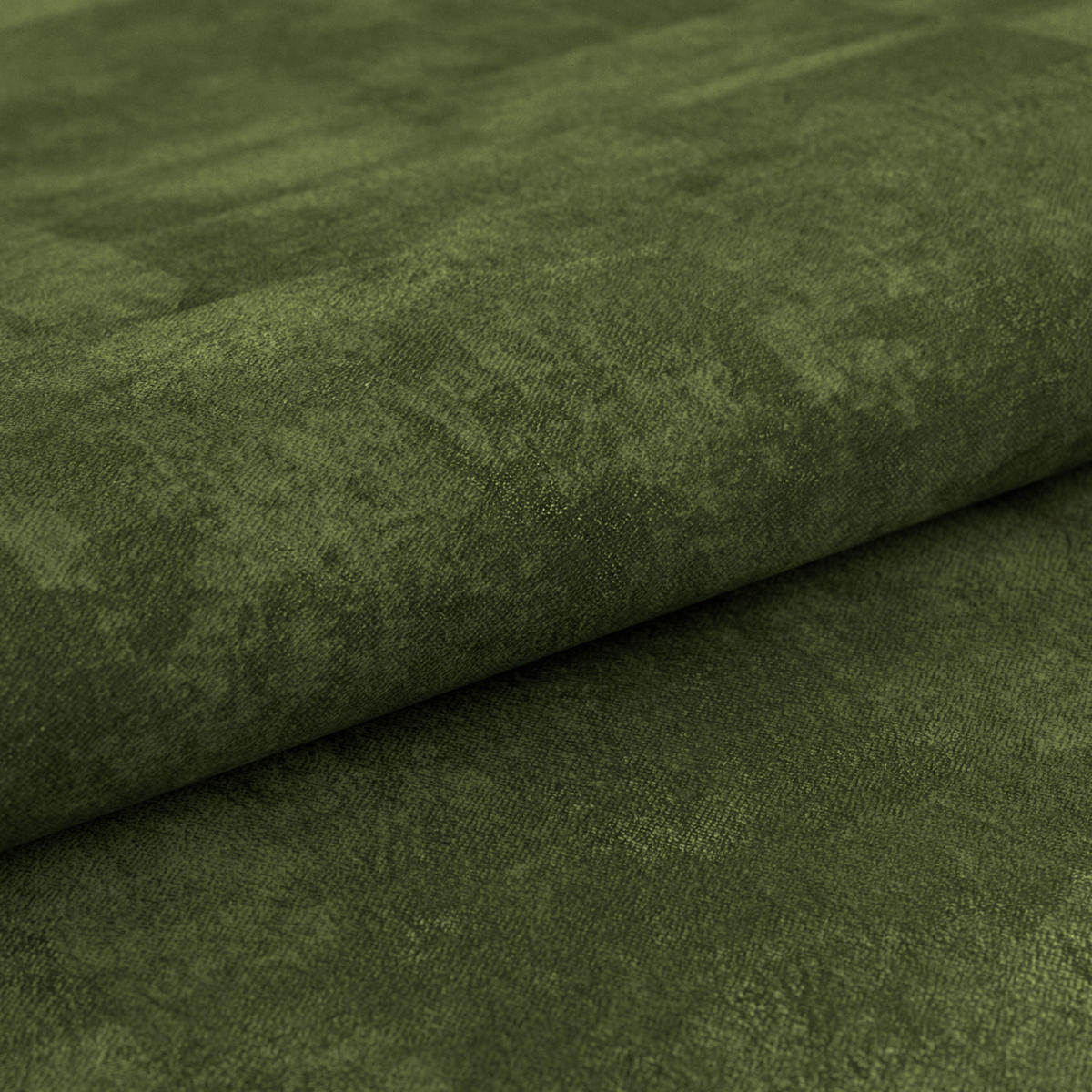 SCHLAFSOFA  mit Liegefunktion, Schlafen auf Sitzhöhe, Rücken echt Chenille Olivgrün  - Schwarz/Olivgrün, KONVENTIONELL, Textil/Metall (203/94/96cm) - Carryhome