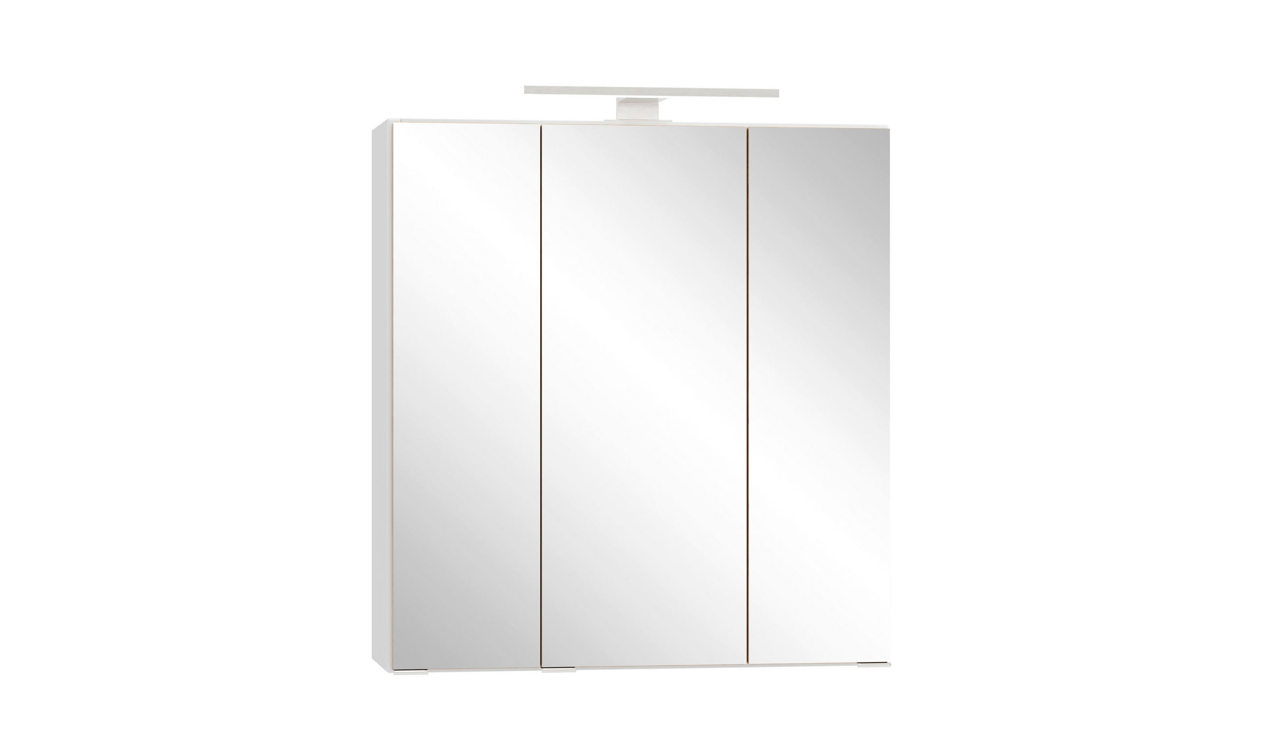 Dulap Cu Oglindă 60/64/20 cm  - alb/culoare inox, Trend, sticlă/metal (60/64/20cm) - Held