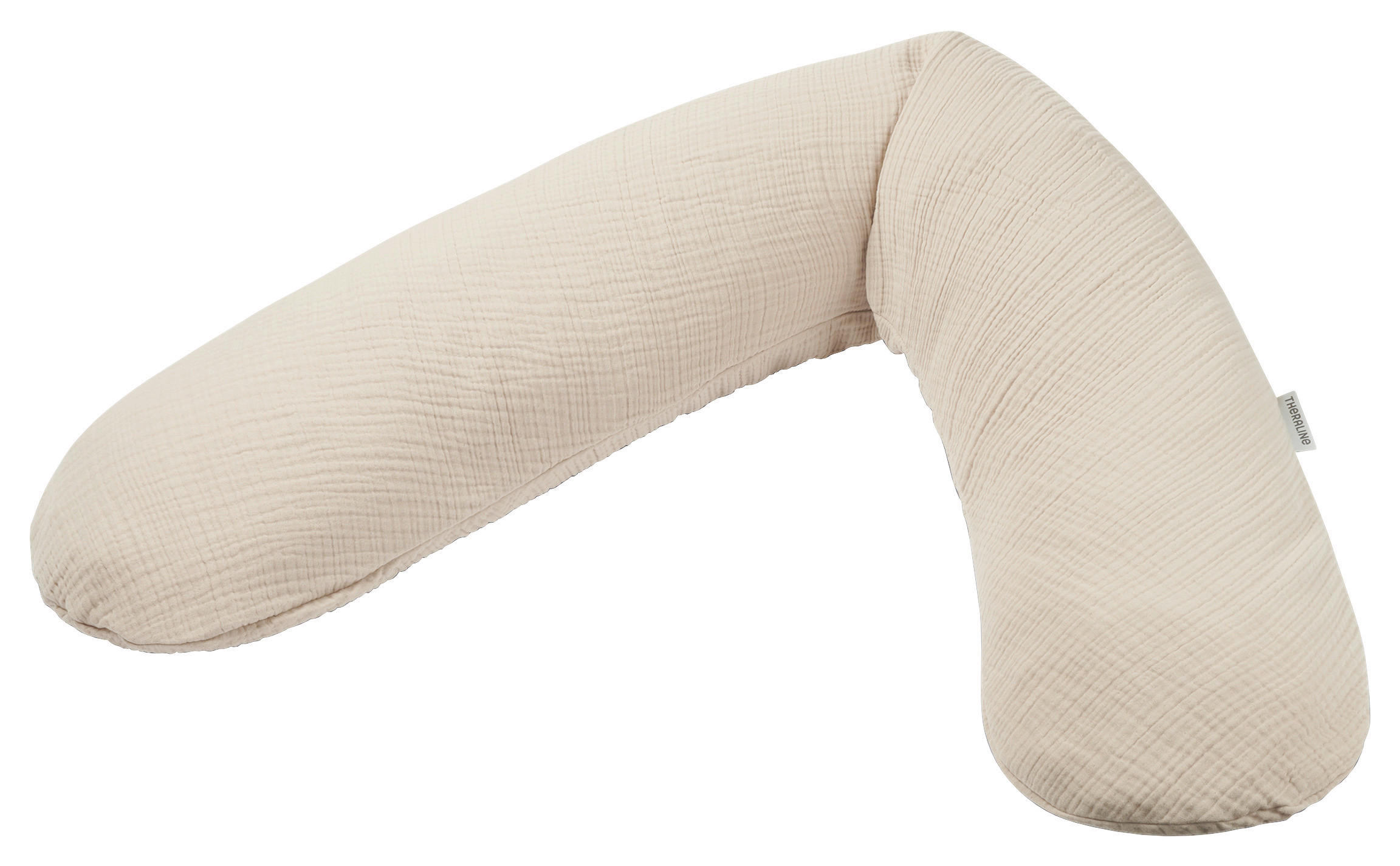 STILLKISSEN 190 cm MUSSELIN   - Sandfarben/Beige, Basics, Textil (190cm) - Theraline