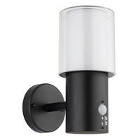 AUSSENLEUCHTE Compton 12/24,5 cm  - Klar/Schwarz, Design, Kunststoff/Metall (12/24,5cm) - Globo