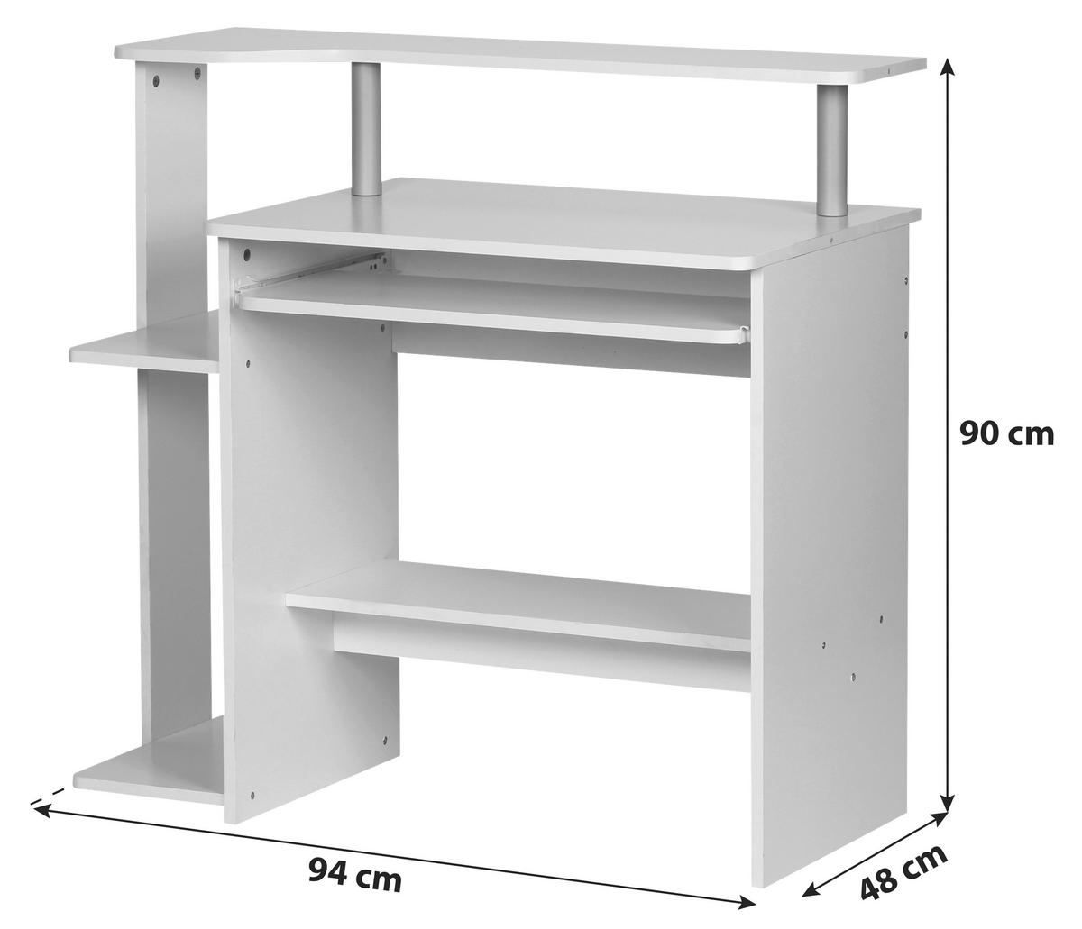 PC STÔL, dub sonoma, 94/48/90 cm - dub sonoma, Konventionell, kompozitné drevo (94/48/90cm) - MID.YOU