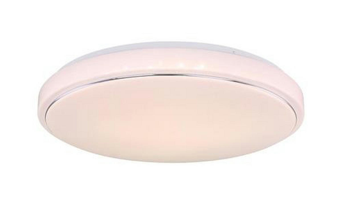 STROPNA LED-SVETILKA   //3000-6000 K/230 V/ - bela/opal, Konvencionalno, kovina/umetna masa (49/7,5cm)