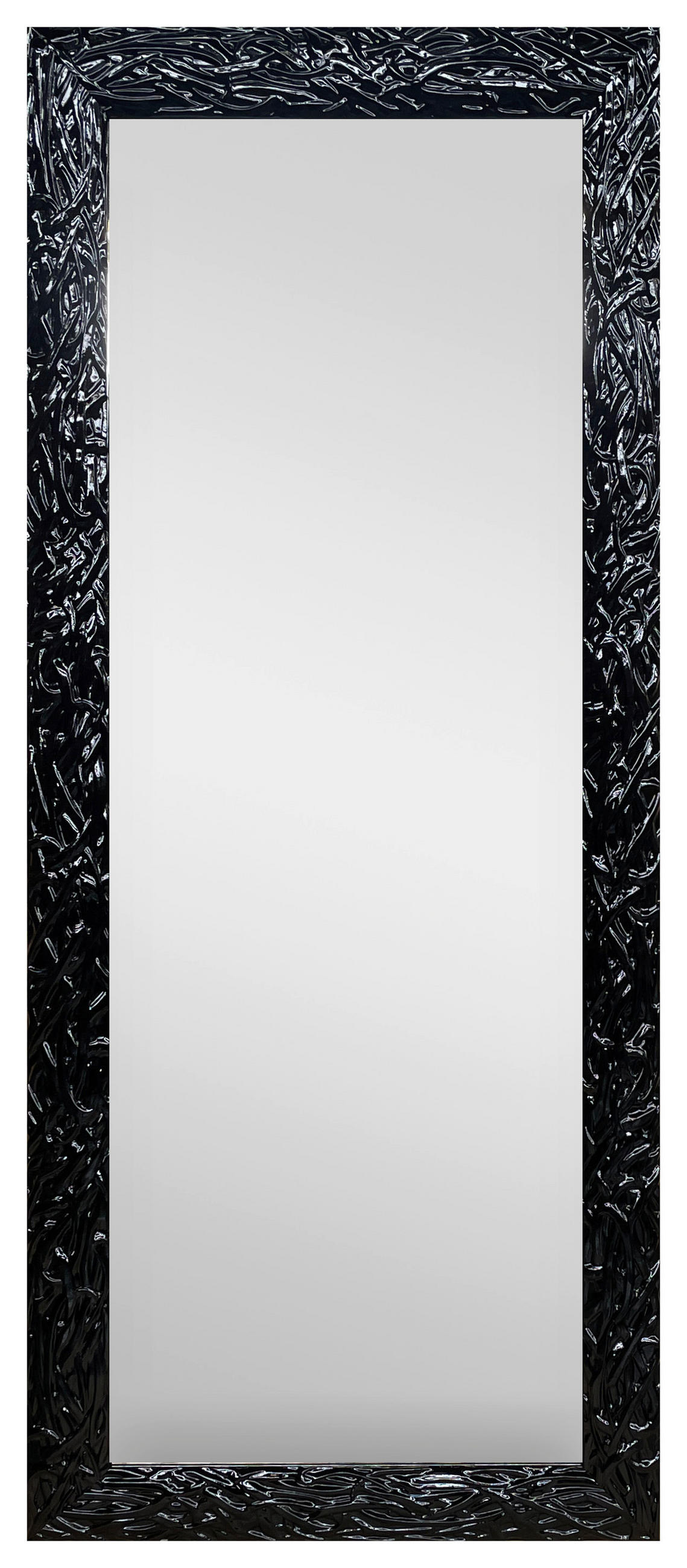 OGLEDALO ZIDNO  72/172/3 cm     - crna visoki sjaj, Design, staklo/drvo (72/172/3cm) - Xora