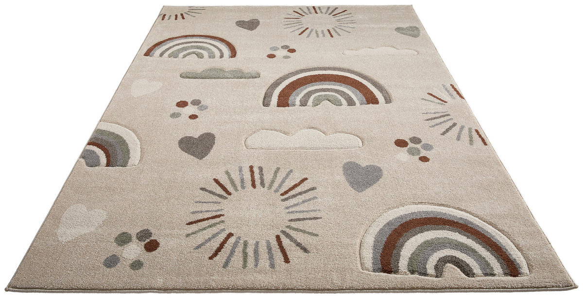 KINDERTEPPICH 120/170 cm Kinder  - Beige/Braun, Trend, Textil (120/170cm) - Ben'n'jen