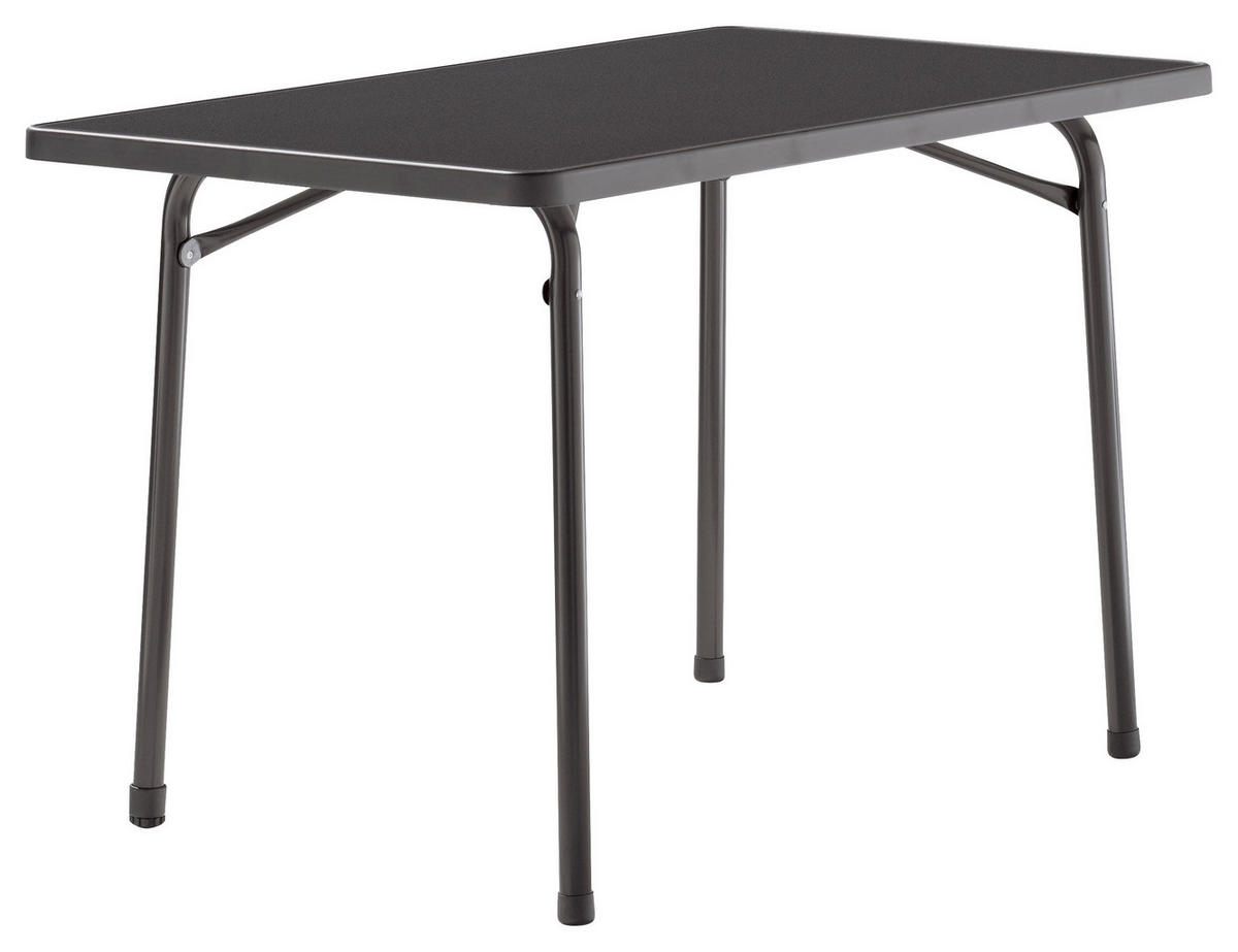 GARTENKLAPPTISCH 115/70/72 cm Metall rechteckig  - Anthrazit/Grau, Basics, Kunststoff/Metall (115/70/72cm) - Sieger