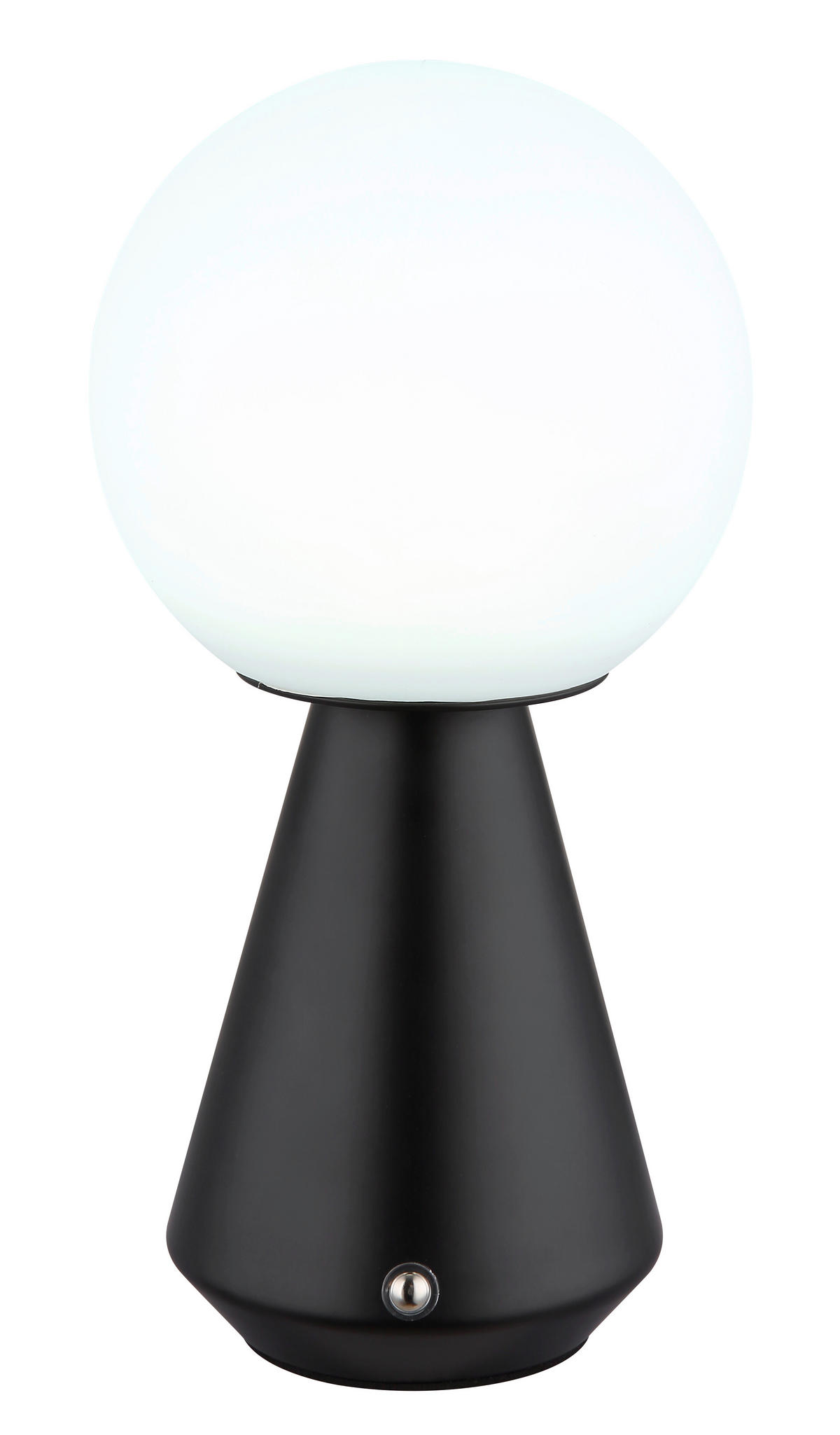 AKKU-TISCHLEUCHTE SORA 12/23,5 cm   - Schwarz/Weiß, Design, Kunststoff/Metall (12/23,5cm) - Globo