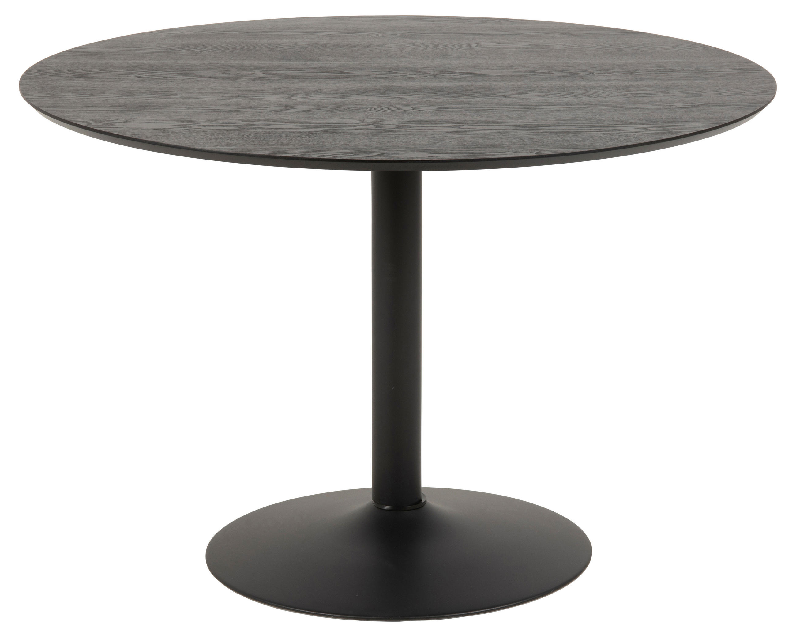 ESSTISCH in Metall, Holzwerkstoff 110/110/74 cm  - Eschefarben/Schwarz, Basics, Holzwerkstoff/Metall (110/110/74cm) - MID.YOU