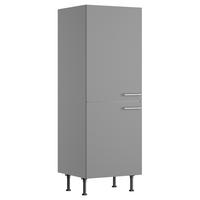 GERÄTEUMBAUSCHRANK 60/176,6/58,1 cm  in Grau  - Edelstahlfarben/Grau, Basics, Holzwerkstoff/Metall (60/176,6/58,1cm) - Optifit