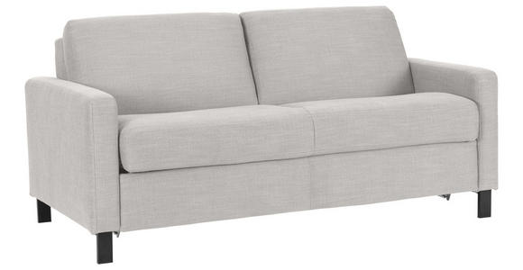 SCHLAFSOFA Webstoff Hellgrau  - Hellgrau/Schwarz, Design, Holz/Textil (184/92/102cm) - Dieter Knoll