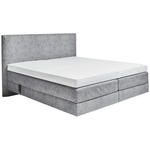 BOXSPRINGBETT 180/200 cm  in Grau  - Grau, KONVENTIONELL, Holz/Textil (180/200cm) - Dieter Knoll