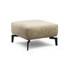 HOCKER Samt Naturfarben  - Schwarz/Naturfarben, Design, Textil/Metall (70/70/46cm) - SENSOO