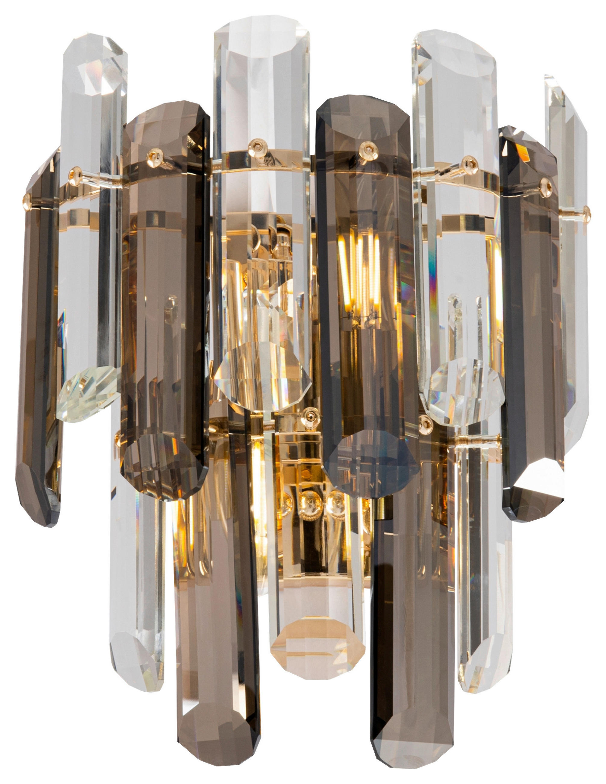 WANDLEUCHTE 22,3/27/12,5 cm   - Goldfarben, Basics, Glas/Metall (22,3/27/12,5cm) - MAYTONI