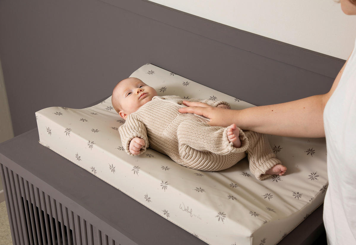 WICKELAUFLAGE - Grauweiß, Basics, Kunststoff (72/44/9cm) - Witlof for Kids