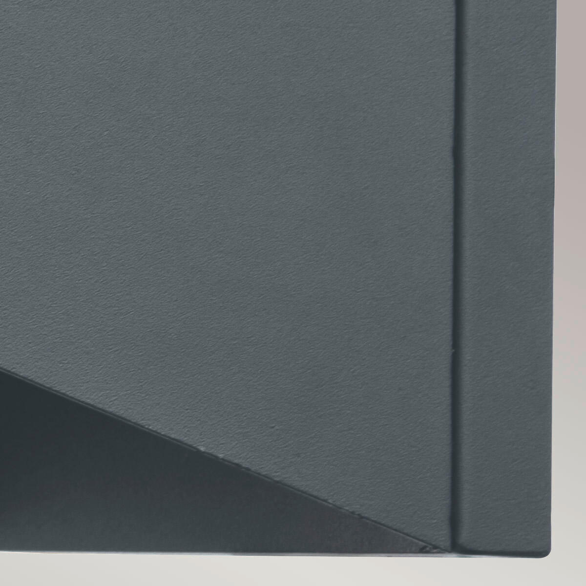 AUßENWANDLEUCHTE 11,5/18,8 cm   - Grau, Design, Glas/Metall (11,5/18,8cm) - Elstead Lighting