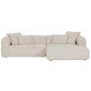 ECKSOFA Hellbraun Flachgewebe  - Hellbraun/Schwarz, KONVENTIONELL, Kunststoff/Textil (280/170cm) - Carryhome