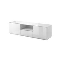 TV-ELEM 180/50/48 cm  - fehér, faalapú anyag/Üveg (180/50/48cm) - Venda