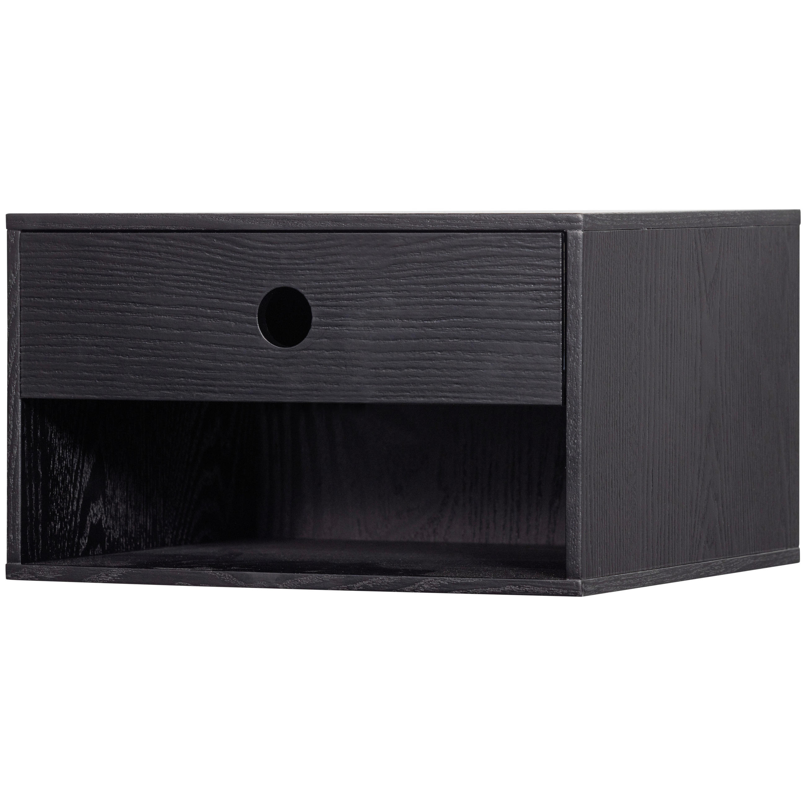 NACHTSCHRANK 34/20/30 cm  - Schwarz, Basics, Holzwerkstoff (34/20/30cm) - MID.YOU