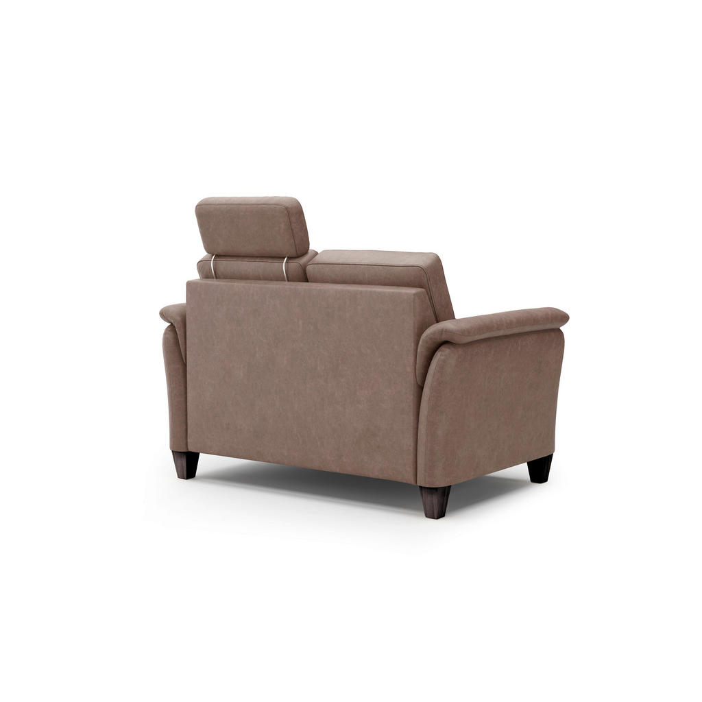 Thumbnail - Sit & More 2-Sitzer-Sofa Palmera V, Haselnuss, Textil, Buche, 149x89x89 cm, Goldenes M, Oeko-Tex® Standard 100, Made in ...