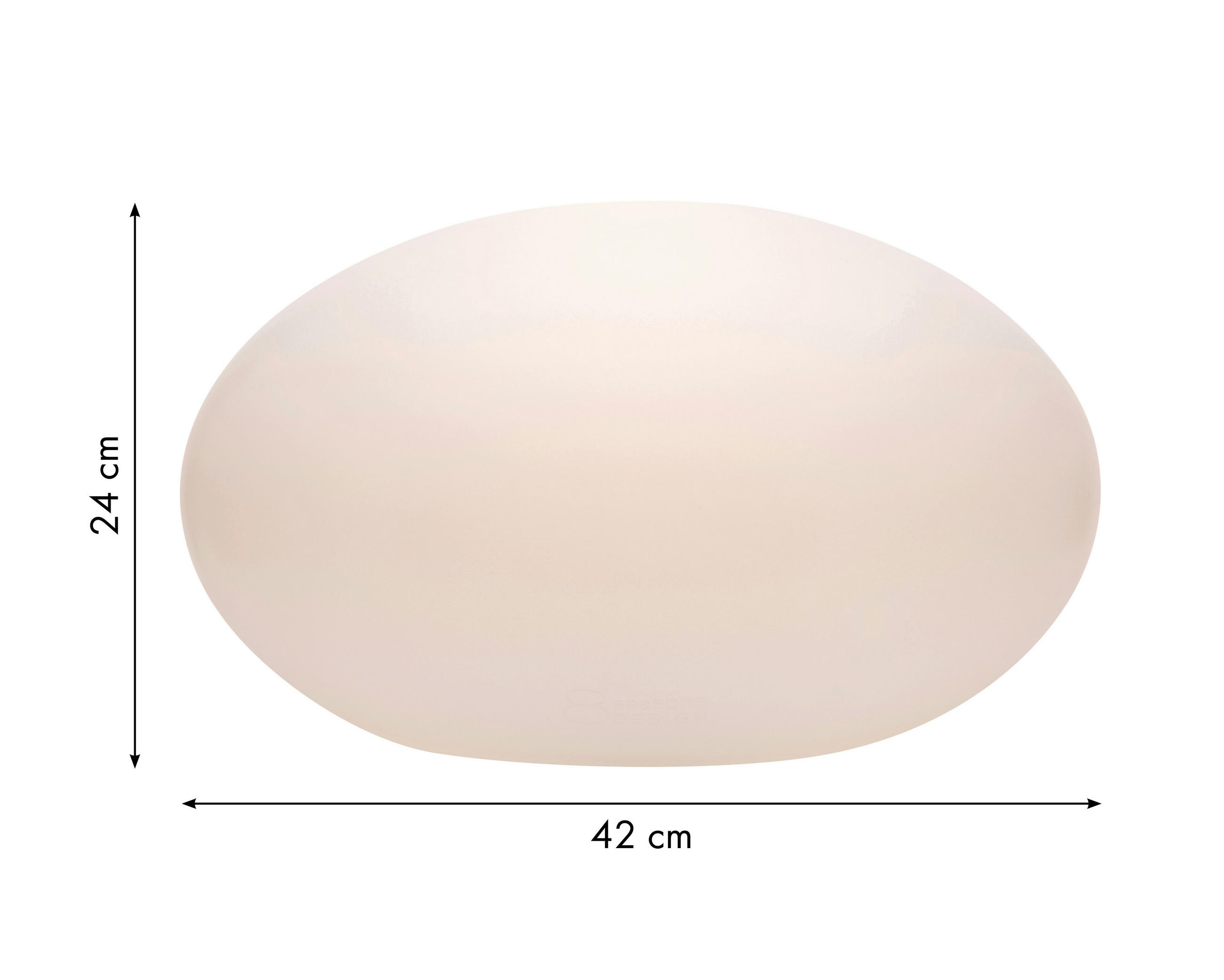 LED-DEKORATIONSLAMPA 26 cm  - vit, Basics, plast (26cm)