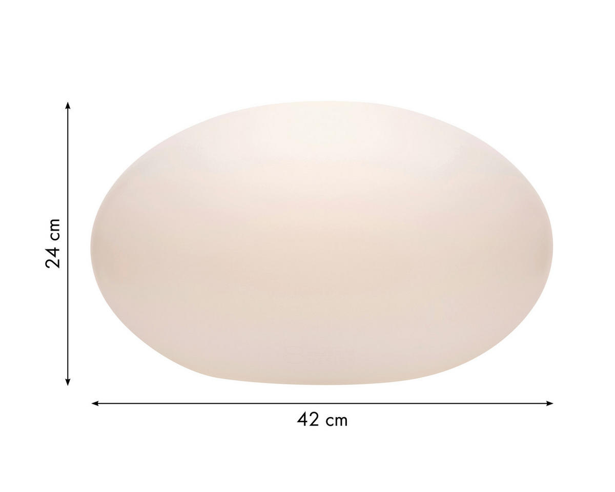 LED-DEKOLEUCHTE - Weiß, Basics, Kunststoff (26cm)