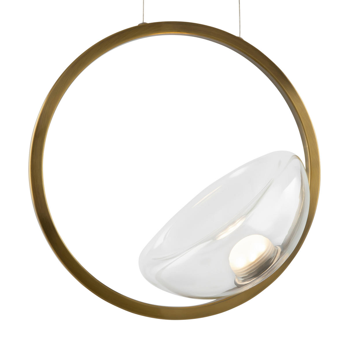 PENDELLEUCHTE  21,1/234,5/32 cm   - Messingfarben, Basics, Glas/Metall (21,1/234,5/32cm) - MAYTONI