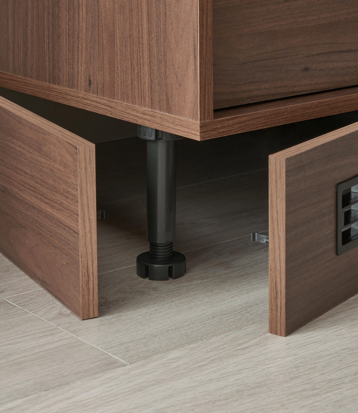 KÜCHENBLOCK 264 cm   in Nussbaumfarben  - Beige/Nussbaumfarben, Trend, Holzwerkstoff/Kunststoff (264cm) - P & B