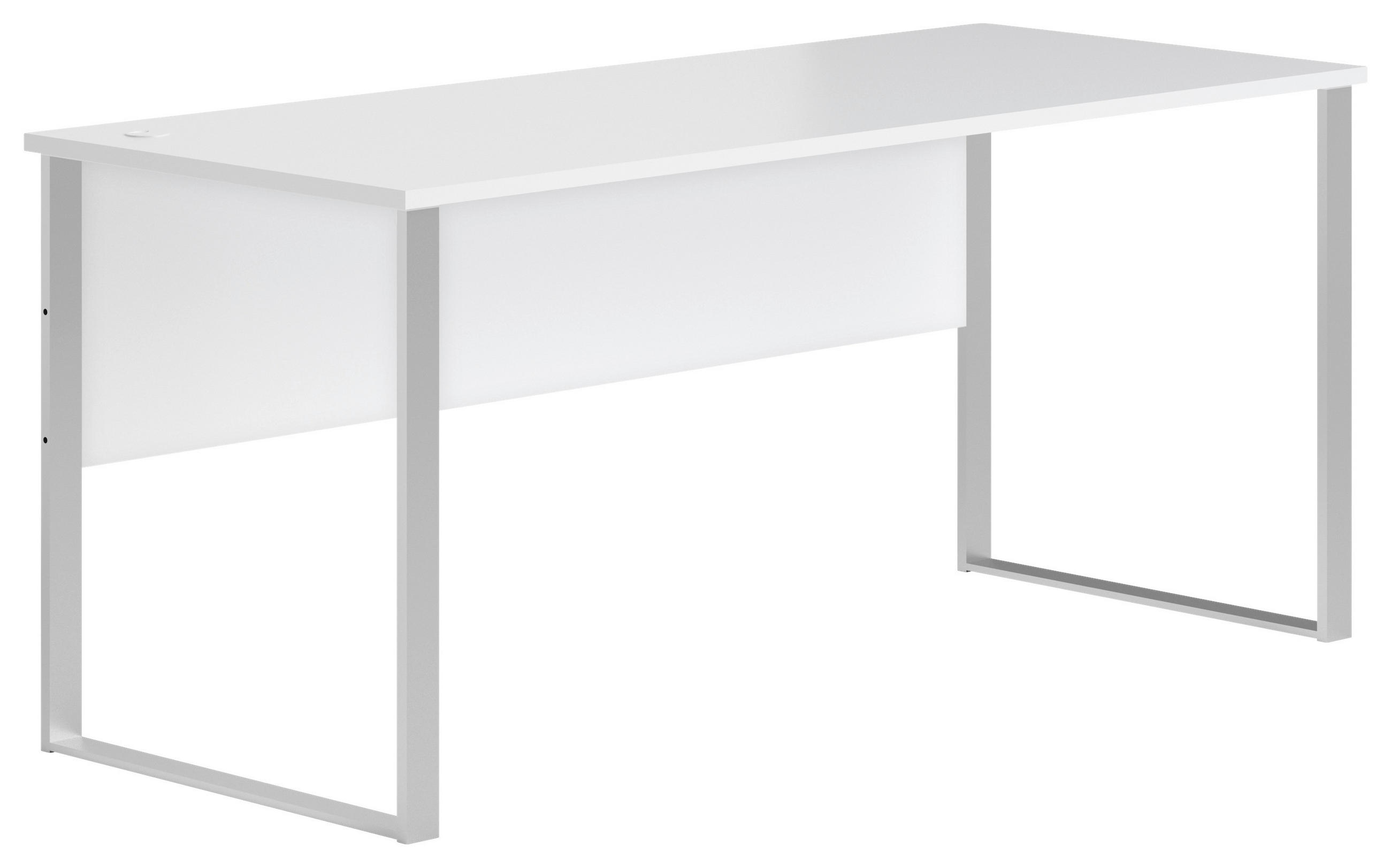 Mid.you Schreibtisch Weiß 73x76.5x170 cm