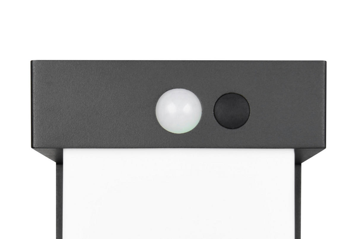 AUSSENWANDLEUCHTE - Weiss/Schwarz, Design, Kunststoff (14/10/15,5cm)