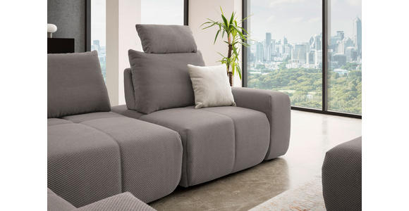 ECKSOFA in Velours Dunkelblau 236/326 cm - Schwarz/Dunkelblau, Design, Kunststoff/Textil (236/326cm) - Xora