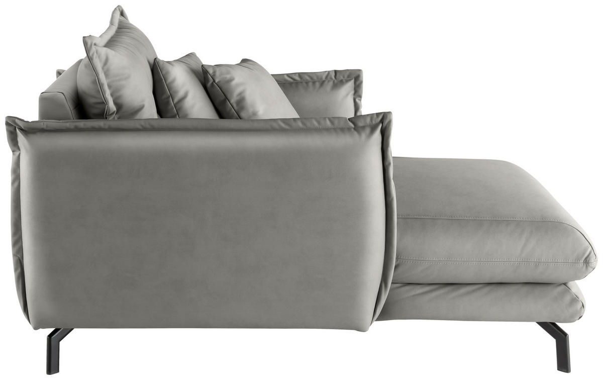 XXL-SESSEL - Schwarz/Grau, MODERN, Textil/Metall (111/101/167cm) - Livetastic
