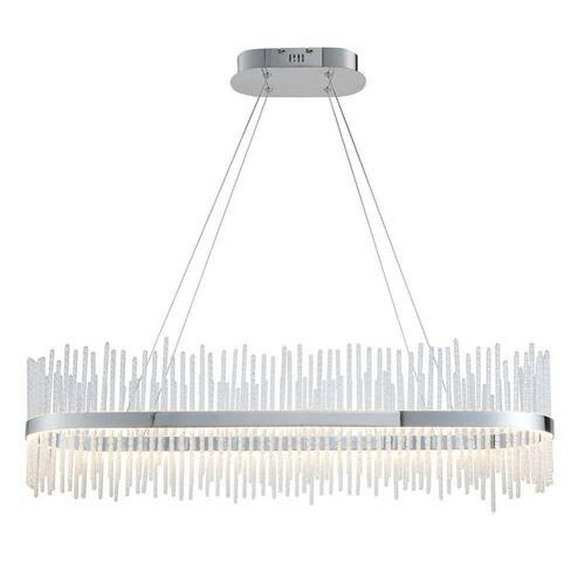 PENDELLEUCHTE Endon Adriel 95/25/45-165 cm   - Chromfarben, LIFESTYLE, Metall (95/25/45-165cm) - ENDON