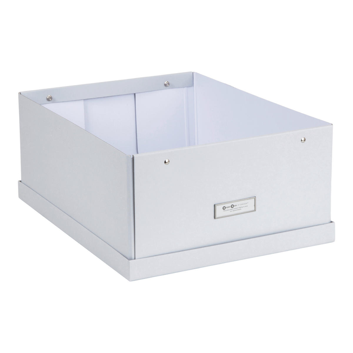 AUFBEWAHRUNGSBOX - Hellgrau, Basics, Karton/Papier (34.5/18.5/45cm)