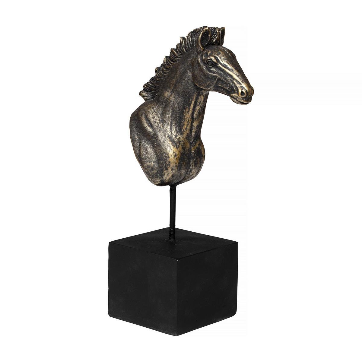 SKULPTUR - svart, Design, metall/plast (13/25/13cm)