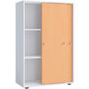 AKTENSCHRANK 70/110/39 cm  - Weiss/Buchefarben, Design, Holzwerkstoff (70/110/39cm) - MID.YOU