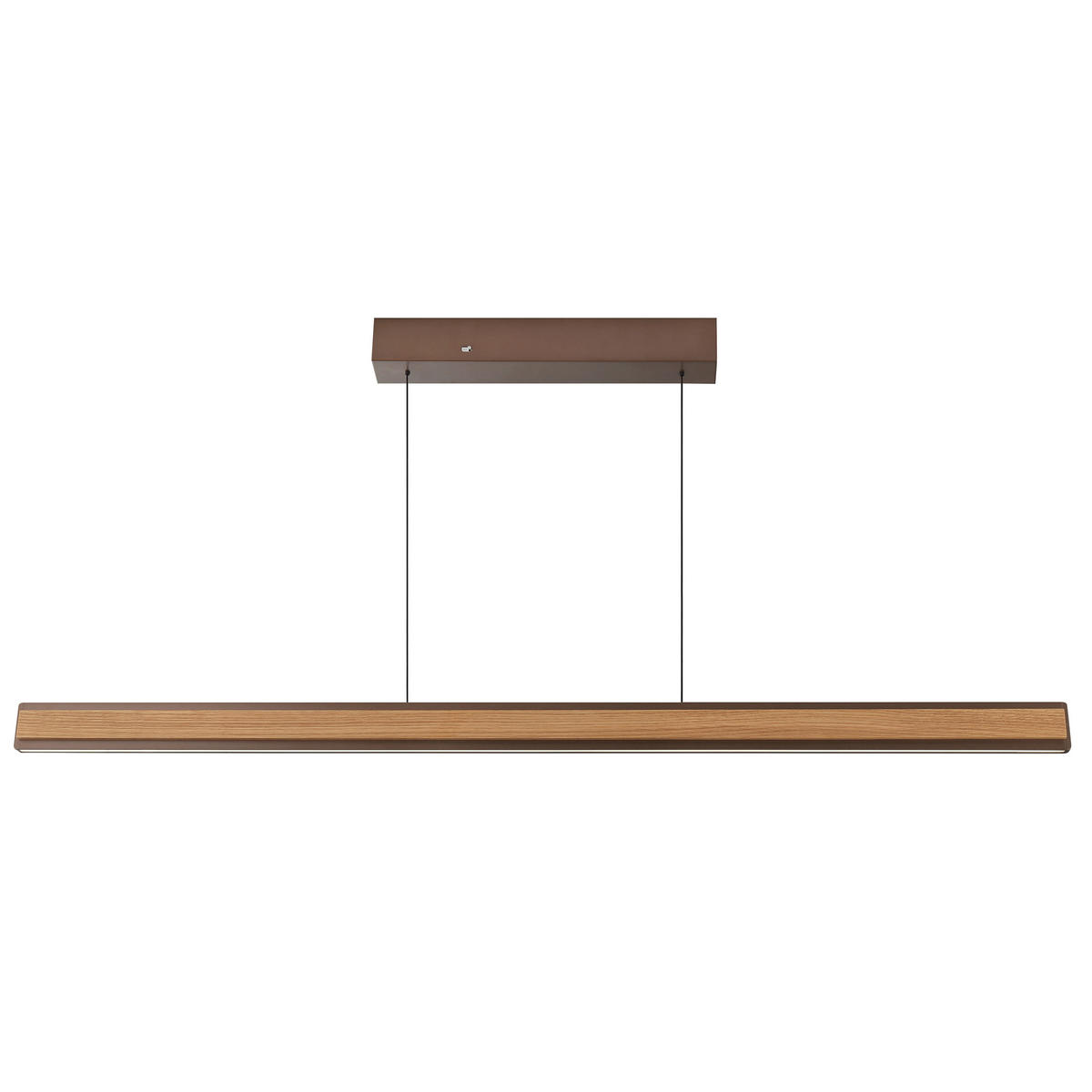 LED-HÄNGELEUCHTE ARVISO 127,2/180/6 cm  - Eiche Bianco/Braun, Natur, Holz/Kunststoff (127,2/180/6cm)