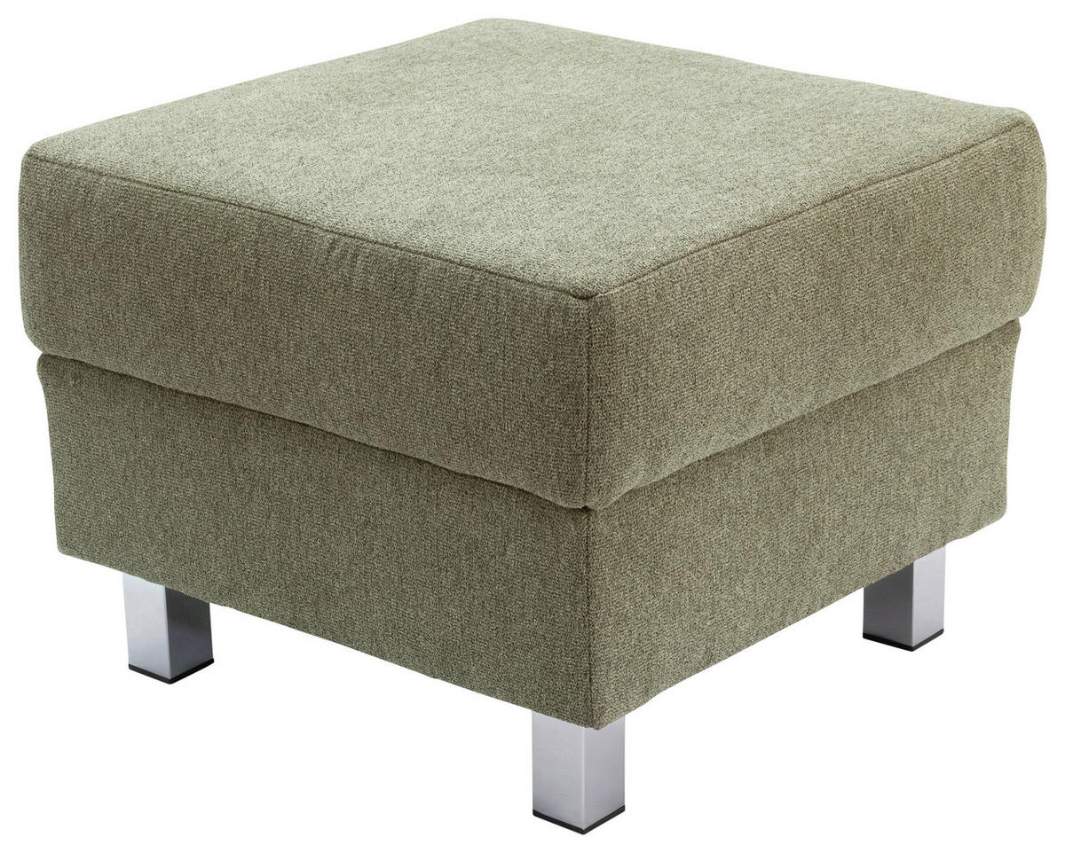 2-SITZER-SOFA in Flachgewebe Grün  - Chromfarben/Grün, Design, Textil/Metall (158/83/85cm) - Xora