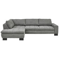 HÖRNSOFFA i chenille grå  - svart/grå, Modern, metall/textil (197/84/289cm) - Livetastic