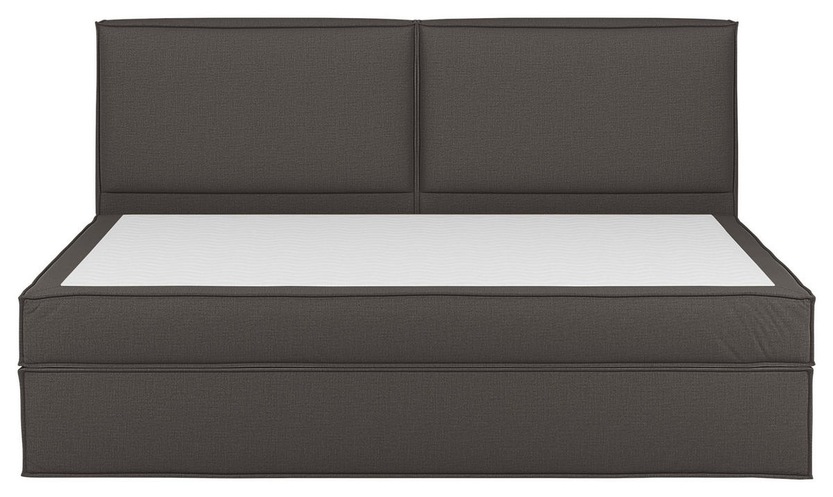 BOXSPRINGBETT 240/200 cm  in Dunkelgrau  - Dunkelgrau, Design, Textil (240/200cm) - home24