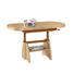 COUCHTISCH Ahorn furniert Ahornfarben - Ahornfarben, KONVENTIONELL, Metall (125(165,5/71/56-75cm) - Venda